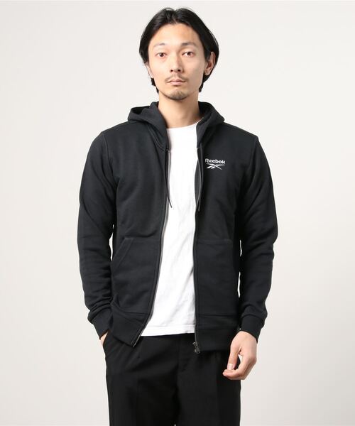 Reebok(リーボック)の「 アイデンティティ ジップアップ フーディー / Identity Zip-Up Hoodie(ブルゾン・メンズ・ネイビー/ブラック/ヘザーグレー・XXX-LARGE/LARGE/X-LARGE/XX-LARGE/MEDIUM/SMALL/X-SMALL)」の15枚目の写真