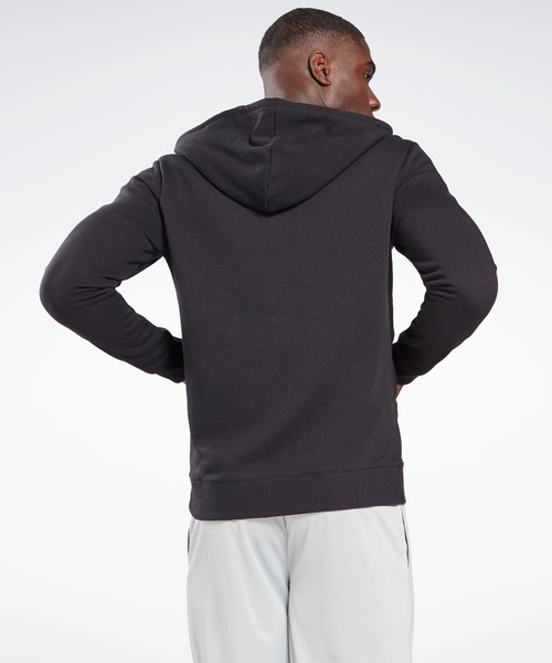 Reebok(リーボック)の「 アイデンティティ ジップアップ フーディー / Identity Zip-Up Hoodie(ブルゾン・メンズ・ネイビー/ブラック/ヘザーグレー・XXX-LARGE/LARGE/X-LARGE/XX-LARGE/MEDIUM/SMALL/X-SMALL)」の12枚目の写真