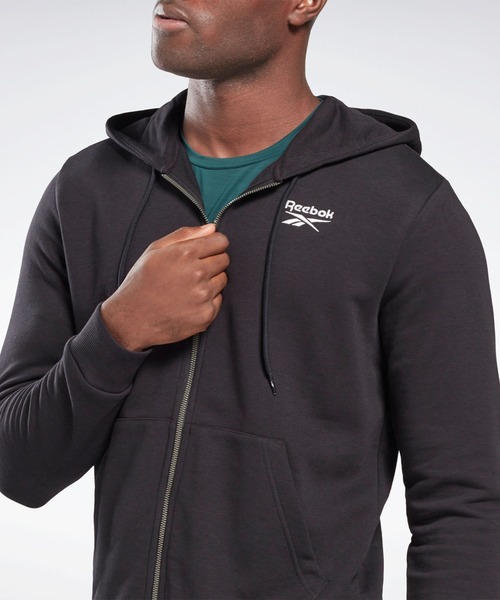 Reebok(リーボック)の「 アイデンティティ ジップアップ フーディー / Identity Zip-Up Hoodie(ブルゾン・メンズ・ネイビー/ブラック/ヘザーグレー・XXX-LARGE/LARGE/X-LARGE/XX-LARGE/MEDIUM/SMALL/X-SMALL)」の13枚目の写真