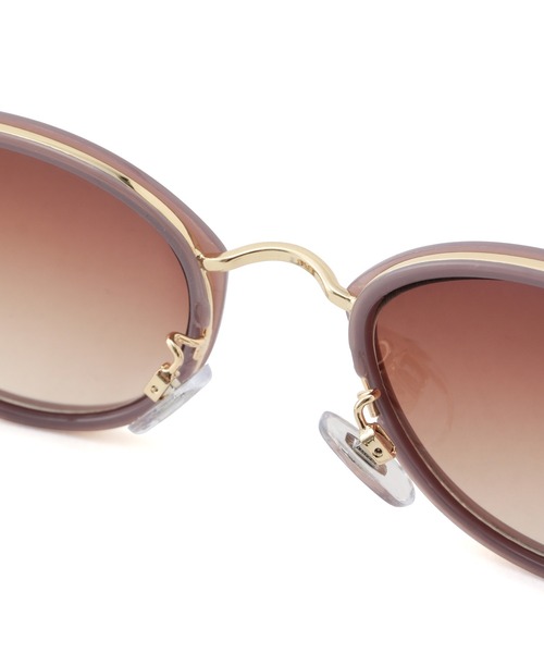 ROPE' PICNIC（ロペピクニック）の「メタルブリッジウェリントンサングラス（サングラス・レディース・ブラウン系その他3/パープル系その他2・FREE）」の6枚目の写真