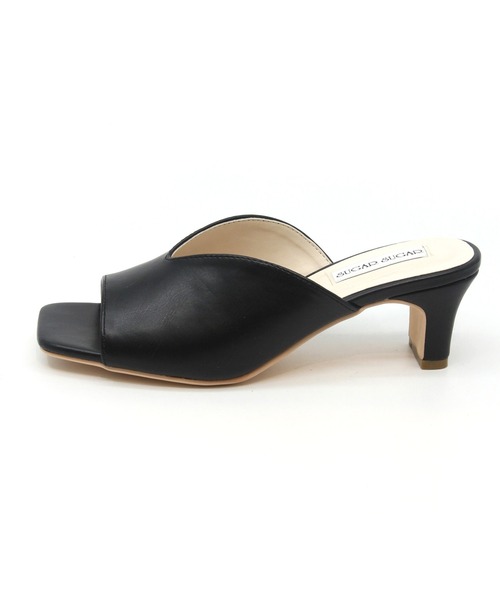 Sugar Sugar（シュガーシュガー）の「【SUGAR SUGAR シュガーシュガー】Vカットスクエアサンダル（サンダル・レディース・ブラック/アイボリー/ゴールド系その他・LL/L/S/M）」の11枚目の写真