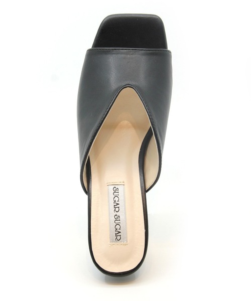 Sugar Sugar（シュガーシュガー）の「【SUGAR SUGAR シュガーシュガー】Vカットスクエアサンダル（サンダル・レディース・ブラック/アイボリー/ゴールド系その他・LL/L/S/M）」の13枚目の写真