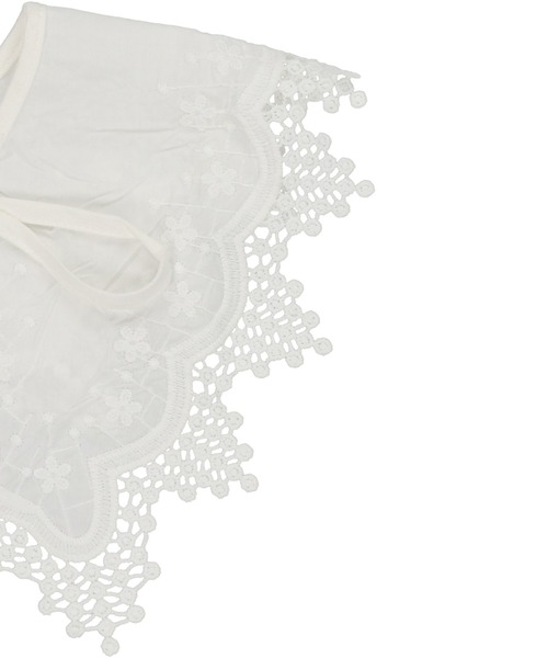 SPINNS（スピンズ）の「レースデザイン付け襟（付け襟・レディース・ホワイト・ONESIZE）」の8枚目の写真