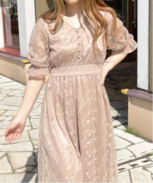 apres jour(アプレジュール)の「チュール×レースワンピ【ZOZOTOWN限定アイテム】(ワンピース・レディース・ライトベージュ/モカ・X-LARGE/フリー)」の12枚目の写真