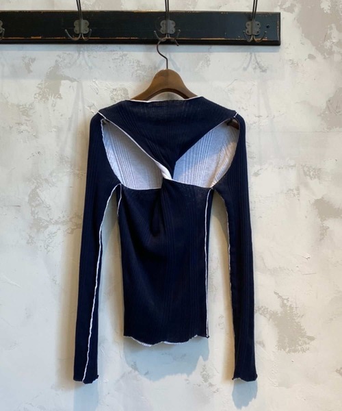 BEARDSLEY（ビアズリー）の「《roberto collina》ニット（ニット/セーター・レディース・ブラック/ネイビー・S）」の9枚目の写真