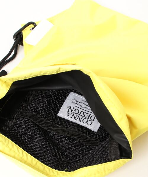 CONNA DESIGN(コンナデザイン)の「【CONNA DESIGN/コンナデザイン】別注Water Repellent Packable Kinchaku Shoulder パッカブル巾着ショルダー(ショルダーバッグ・メンズ・ホワイト/イエロー/ブラック・FREE)」の6枚目の写真