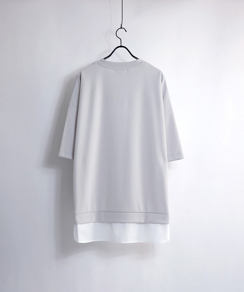 Confirm(コンファーム)の「Confirm / コンファーム ポンチフェイクレイヤードビッグTシャツ(Tシャツ/カットソー・メンズ・ブラック/パープル/グレー/ミント・M/L)」の16枚目の写真