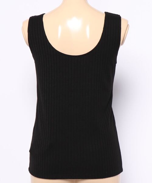 TRUNC（トランクエイティーエイト）の「Front Button Rib TOPS（タンクトップ・レディース・アイボリー/ブラック/ブラウン・FREE）」の7枚目の写真
