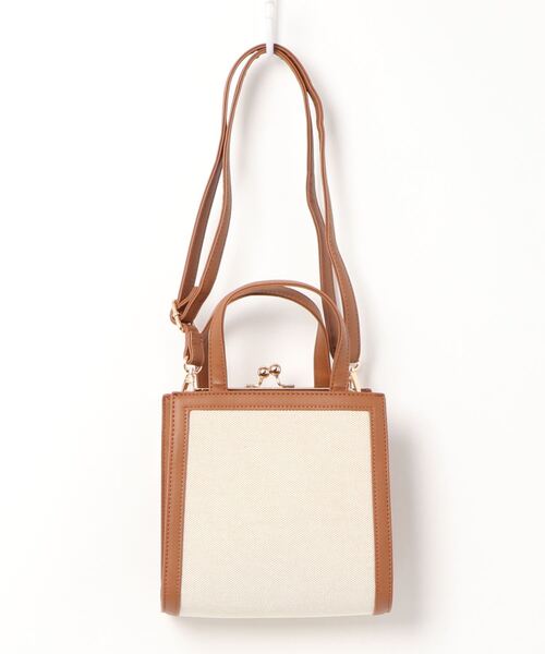 RETRO GIRL（レトロガール）の「パイピングガマグチBAG（ショルダーバッグ・レディース・ブラック/ブラウン/ライトベージュ・FREE）」の5枚目の写真