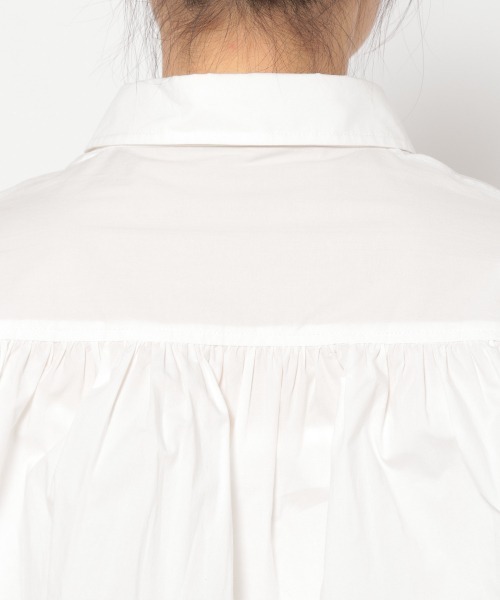 JEANASIS（ジーナシス）の「バルーンスリーブショートシャツ/959369（シャツ/ブラウス・レディース・ホワイト/ブラック・FREE）」の6枚目の写真