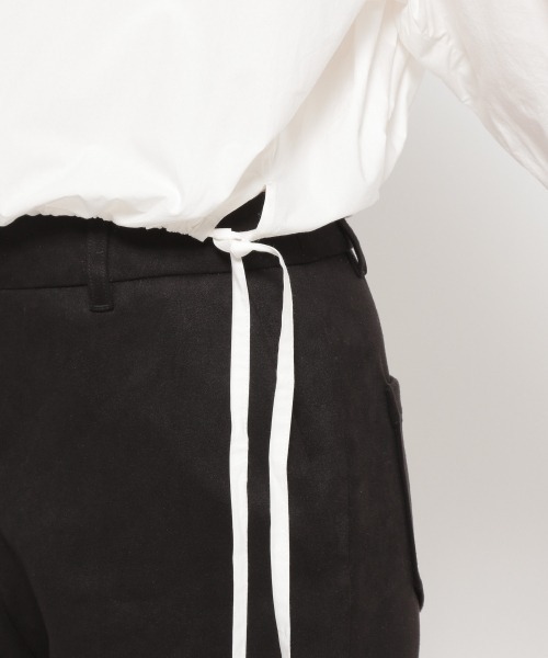 JEANASIS（ジーナシス）の「バルーンスリーブショートシャツ/959369（シャツ/ブラウス・レディース・ホワイト/ブラック・FREE）」の4枚目の写真