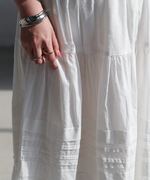 DISCOAT（ディスコート）の「生地刺繍レーススカート（スカート・レディース・オフホワイト/ブラック・FREE）」の11枚目の写真