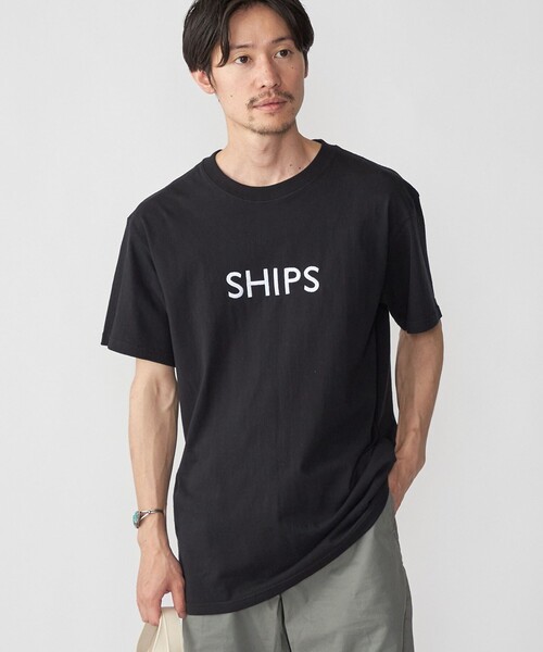 セール】SHIPS: ロゴ エンブロイダリー Tシャツ（Tシャツ