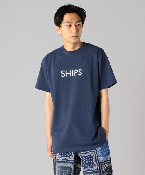 早い者勝ち【D&G】ロゴエンブロイダリー Tシャツ セール】SHIPS: ロゴ エンブロイダリー Tシャツ（Tシャツ