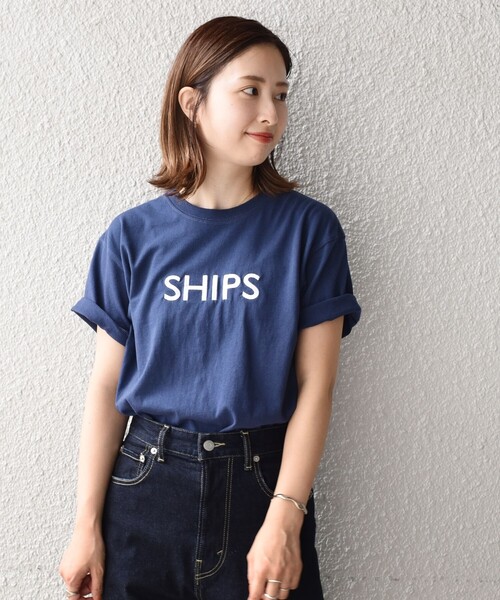 SCREEN STARS（スクリーンスターズ）の「SHIPS: ロゴ エンブロイダリー Tシャツ（Tシャツ/カットソー・メンズ・ホワイト/ライトホワイト/ベージュ/ネイビー/ストーン/ホワイト系その他/コバルトブルー/ブラック・SMALL/MEDIUM/LARGE/X-LARGE/XX-LARGE）」の17枚目の写真
