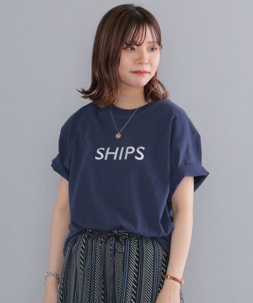 SCREEN STARS（スクリーンスターズ）の「SHIPS: ロゴ エンブロイダリー Tシャツ（Tシャツ/カットソー・メンズ・ホワイト/ライトホワイト/ベージュ/ネイビー/ストーン/ホワイト系その他/コバルトブルー/ブラック・SMALL/MEDIUM/LARGE/X-LARGE/XX-LARGE）」の22枚目の写真