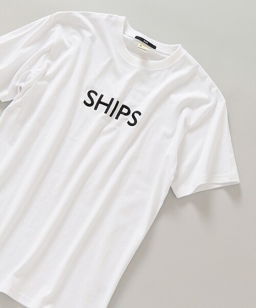 早い者勝ち【D&G】ロゴエンブロイダリー Tシャツ セール】SHIPS: ロゴ エンブロイダリー Tシャツ（Tシャツ