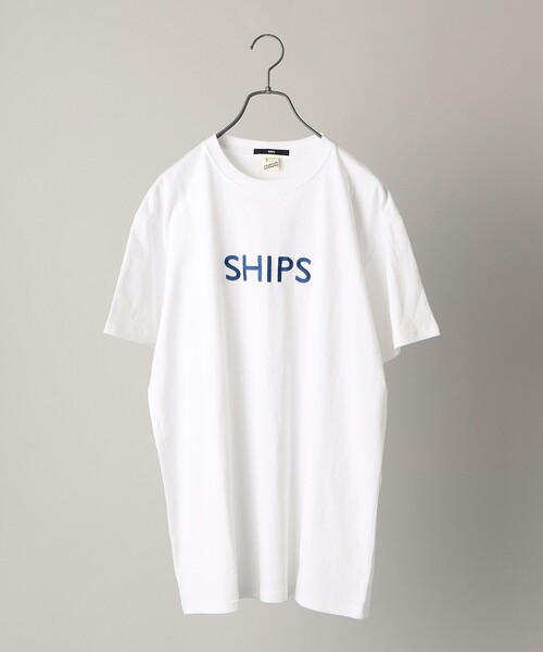 セール】SHIPS: ロゴ エンブロイダリー Tシャツ（Tシャツ/カットソー