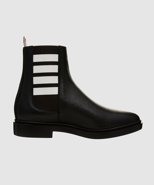 ★THOM BROWNE★バー ストライプ チェルシーブーツ Pebble Grain 4 Bar Knee High Chelsea Boot | Thom Browne