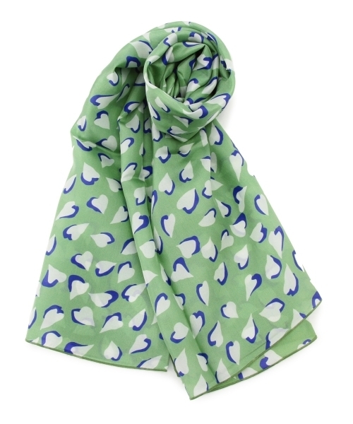 EFFE BEAMS（エッフェビームス）の「◎Francesca Bassi / 別注 ハート柄ストール（ストール/ショール・レディース・グリーン・ONE SIZE）」の6枚目の写真