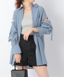 Heather | ショルダーデザインシャツ　956952(シャツ/ブラウス)