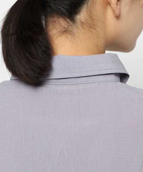 Heather(ヘザー)の「ショルダーデザインシャツ 956952(シャツ/ブラウス・レディース・グレー/ピンク/ホワイト/ブルー・FREE)」の8枚目の写真