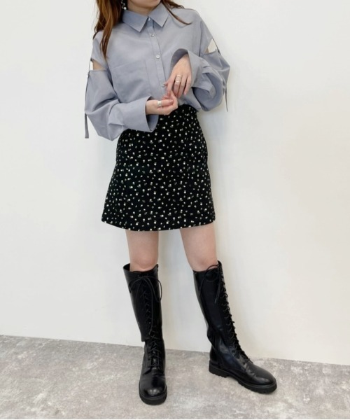 Heather(ヘザー)の「ショルダーデザインシャツ 956952(シャツ/ブラウス・レディース・グレー/ピンク/ホワイト/ブルー・FREE)」の17枚目の写真