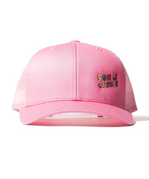 SON OF THE CHEESE（サノバチーズ）の「【SON OF THE CHEESE / サノバチーズ】wavy SOTC MESH CAP（キャップ・メンズ・ピンク・FREE）」の3枚目の写真