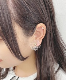 【apres jour×ARIAZ】クリアフラワーイヤリング２