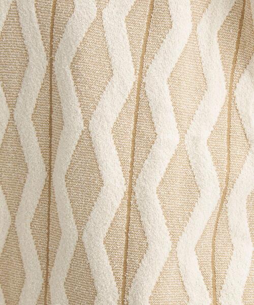 green label relaxing(グリーンレーベルリラクシング)の「ジャカード Vネック ベスト(ベスト・レディース・ナチュラル/オリーブ・FREE)」の9枚目の写真