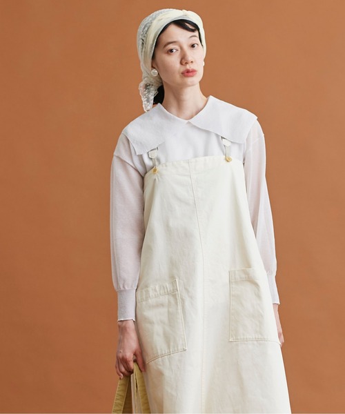 Malle（マル）の「Malle　コットン/ポリエステル大きな衿のセーター（ニット/セーター・レディース・ライトグレー/キナリ/ブラック・FREE）」の13枚目の写真