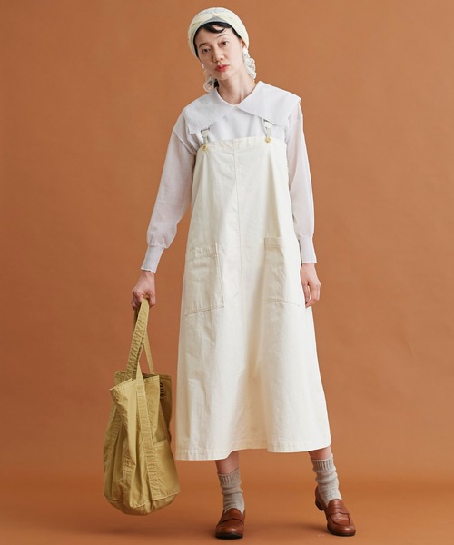 Malle（マル）の「Malle　コットン/ポリエステル大きな衿のセーター（ニット/セーター・レディース・ライトグレー/キナリ/ブラック・FREE）」の15枚目の写真