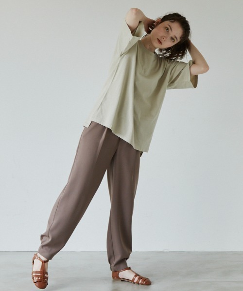 idem（イデム）の「unisex idem big Tshirt/ユニセックスビッグTシャツ（Tシャツ/カットソー・レディース・ブルー/アイボリー/ミント・MEDIUM/LARGE）」の5枚目の写真