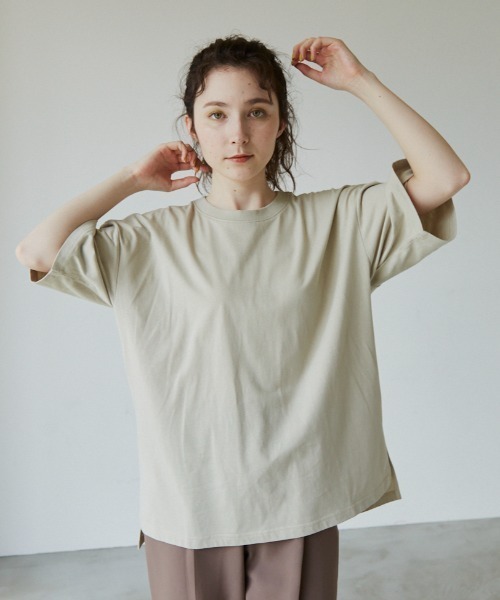 idem（イデム）の「unisex idem big Tshirt/ユニセックスビッグTシャツ（Tシャツ/カットソー・レディース・ブルー/アイボリー/ミント・MEDIUM/LARGE）」の12枚目の写真