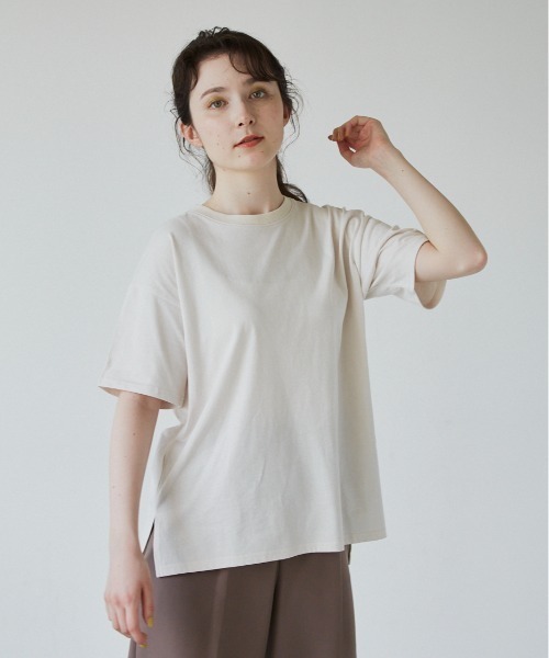 idem（イデム）の「unisex idem big Tshirt/ユニセックスビッグTシャツ（Tシャツ/カットソー・レディース・ブルー/アイボリー/ミント・MEDIUM/LARGE）」の13枚目の写真