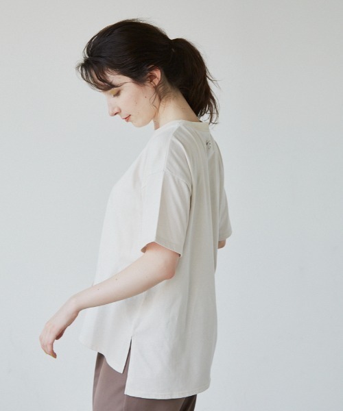 idem（イデム）の「unisex idem big Tshirt/ユニセックスビッグTシャツ（Tシャツ/カットソー・レディース・ブルー/アイボリー/ミント・MEDIUM/LARGE）」の20枚目の写真