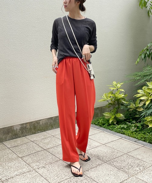 CAPRICIEUX LE'MAGE（カプリシューレマージュ）の「2WAY柄編みリブカーディガン（カーディガン/ボレロ・レディース・チャコールグレー/ピンク/グリーン・FREE）」の22枚目の写真