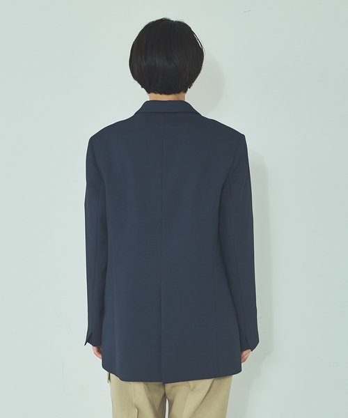 Rouge vif(ルージュヴィフ)の「【セットアップ対応】ツィルシングルジャケット(テーラードジャケット・レディース・ネイビー・フリー)」の5枚目の写真