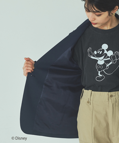 Rouge vif(ルージュヴィフ)の「【セットアップ対応】ツィルシングルジャケット(テーラードジャケット・レディース・ネイビー・フリー)」の11枚目の写真