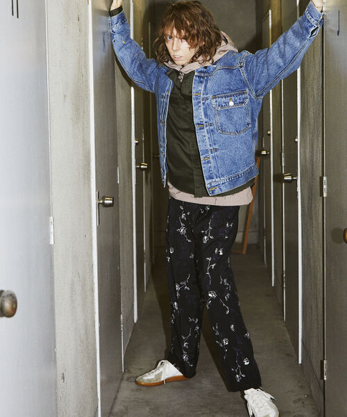 GLOSTER（グロスター）の「【GLOSTER/グロスター】1st type デニムトラッカージャケット Gジャン（デニムジャケット・メンズ・インディゴブルー/ブルー系その他7/ブラック・MEDIUM/LARGE）」の7枚目の写真