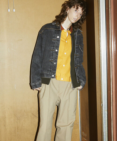 GLOSTER（グロスター）の「【GLOSTER/グロスター】1st type デニムトラッカージャケット Gジャン（デニムジャケット・メンズ・インディゴブルー/ブルー系その他7/ブラック・MEDIUM/LARGE）」の15枚目の写真