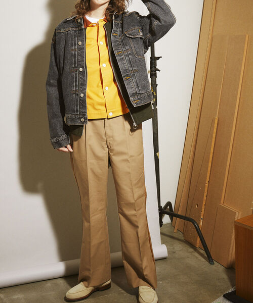 GLOSTER（グロスター）の「【GLOSTER/グロスター】1st type デニムトラッカージャケット Gジャン（デニムジャケット・メンズ・インディゴブルー/ブルー系その他7/ブラック・MEDIUM/LARGE）」の16枚目の写真