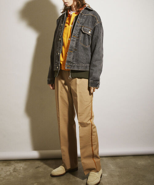 GLOSTER（グロスター）の「【GLOSTER/グロスター】1st type デニムトラッカージャケット Gジャン（デニムジャケット・メンズ・インディゴブルー/ブルー系その他7/ブラック・MEDIUM/LARGE）」の17枚目の写真