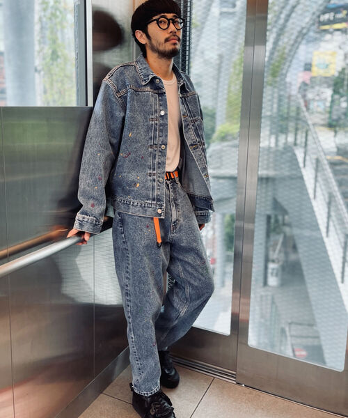 GLOSTER（グロスター）の「【GLOSTER/グロスター】1st type デニムトラッカージャケット Gジャン（デニムジャケット・メンズ・インディゴブルー/ブルー系その他7/ブラック・MEDIUM/LARGE）」の21枚目の写真