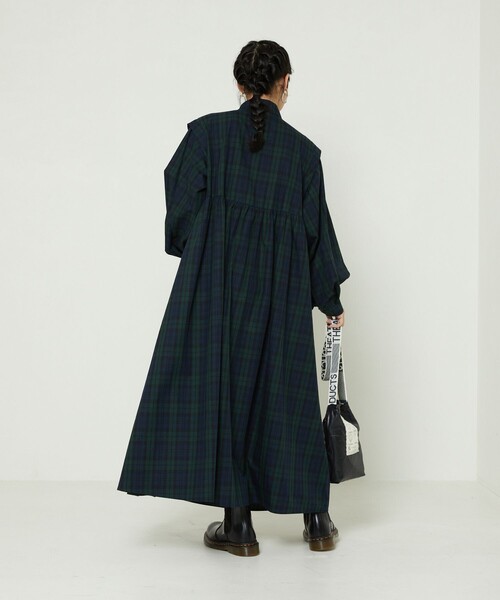 FREAK'S STORE（フリークスストア）の「バルーンスリーブフレアマキシワンピース（ワンピース・レディース・ホワイト/ブラック/ネイビー/その他/レンガ・ﾌﾘ-）」の18枚目の写真