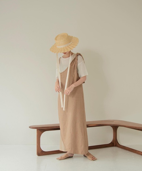 Amiur（エミレ）の「pleats straw hat（ハット・レディース・ブラック/ブラウン/アイボリー・FREE）」の16枚目の写真