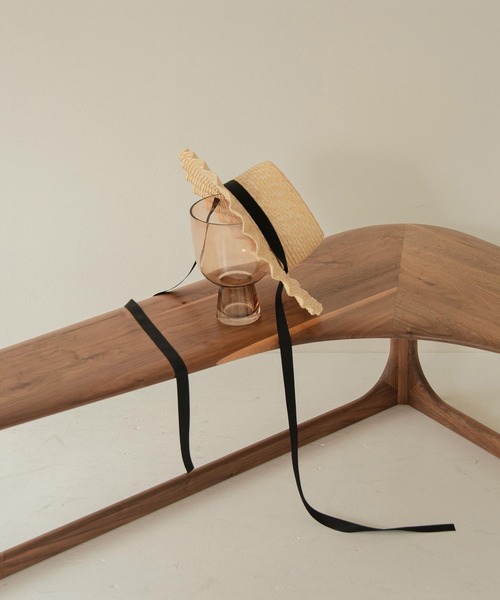 Amiur（エミレ）の「pleats straw hat（ハット・レディース・ブラック/ブラウン/アイボリー・FREE）」の14枚目の写真