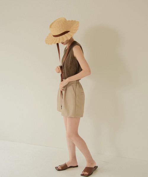 Amiur（エミレ）の「pleats straw hat（ハット・レディース・ブラック/ブラウン/アイボリー・FREE）」の21枚目の写真