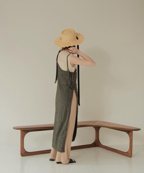 Amiur（エミレ）の「pleats straw hat（ハット・レディース・ブラック/ブラウン/アイボリー・FREE）」の10枚目の写真