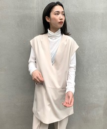 UNSPARE | 【UNSPARE/アンスペア】ショルダ―タックデザインジレ/セットアップ着用可能/WEB・一部店舗限定(ベスト)